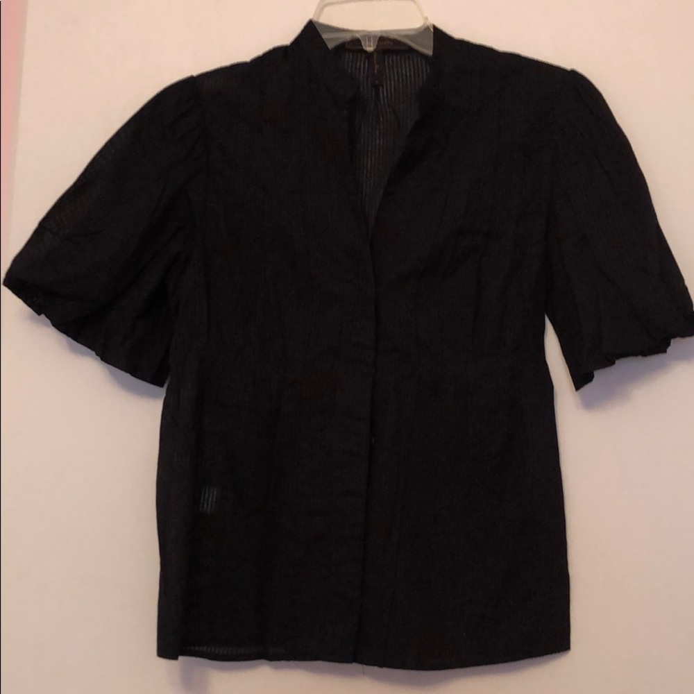 BCBG Max Azria Black Striped Top